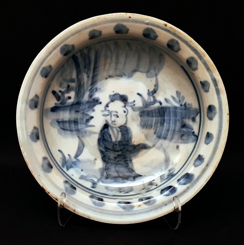 Chinese ceramic plate with 1 - ,
