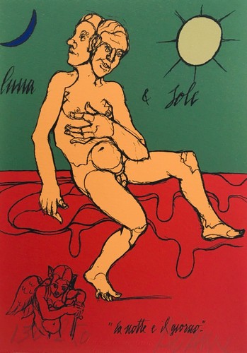Valerio adami luna sole - "luna, &