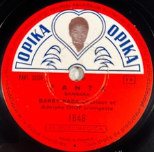 1648 OPIKA 78 RPM 10" Barry Baba & Adolphe Diop MUSIC AFRICA (Afro Cameroon)