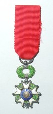 MÉDAILLE MINIATURE  - ORDRE DE LA LÉGION D'HONNEUR IV° RÉPUBLIQUE
