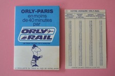 ORLY-RAIL train aéroport gare 1973 horaires SNCF Aéroport de Paris avion