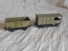 Hornby Dublo guards van and mineral wagon OO gauge