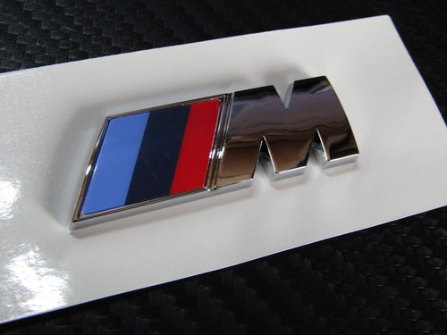 Bmw sport chrome emblem - m,