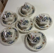 6 tasses à café et sous