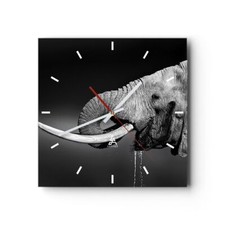 Horloge murale en verre