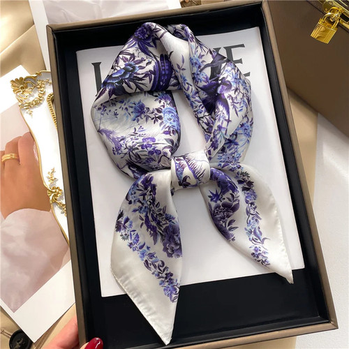 Foulard carré imprimé - foulard,