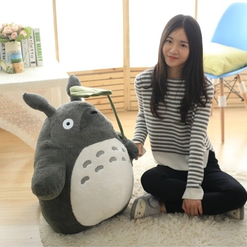 Cute grinning totoro plush - grinning,