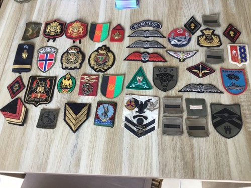 Lot insignes militaires - d'insignes,