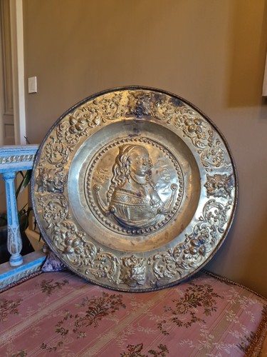Grand plat rond laiton - rond,