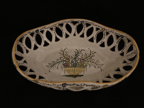 Ancienne corbeille faience - ancienne,