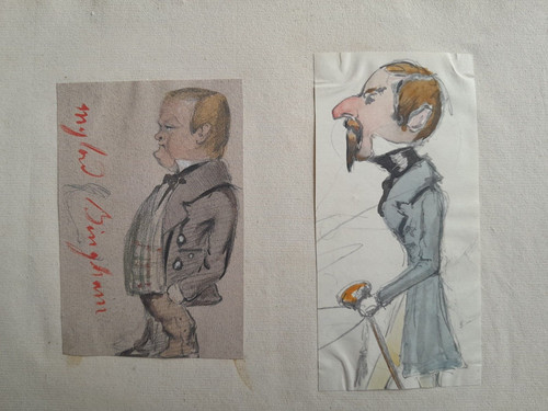 Dessin ancien portrait milord - dessin,