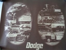 ?Superbe affiche ancienne Dodge - Camion - Fourgonnette - Bus - année 50 ??