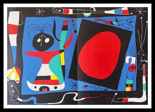 Joan miro femme au - :, miroir