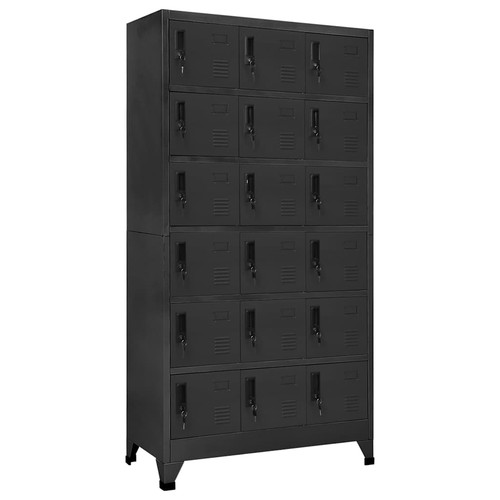 Armoire casiers noir - armoire, à
