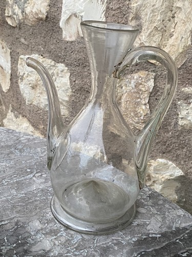 Burette huile ancienne en - burette,