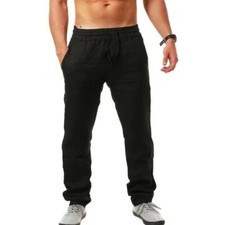 Pantalon Homme Polyester Léger S-3XL Confort Fitness Décontracté Streetwear
