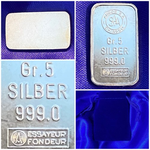 Lingot argent pur - lingot,
