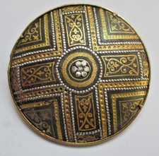 Ancienne broche en or argent