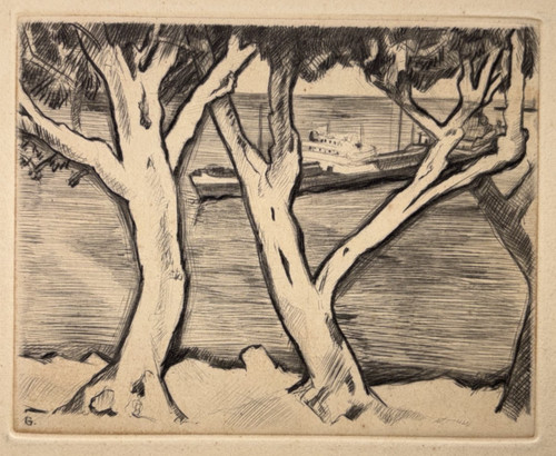 Arbres bateau pierre guastalla - arbres,