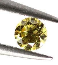 0,091 ct Diamant Naturel Jaune