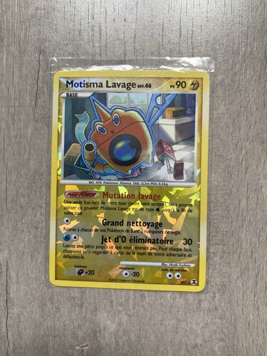 Carte pokémon motisma lavage - carte,