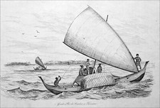 PIROGUE à BALANCIER, à RAMES