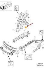 Volvo V90 CROSS COUNTER INNER INDER PILLAR D BOIS DOWN 31675422 NOUVEAU authenti