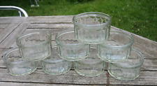 Lot de 8 Ramequins en verre à facettes