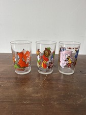Rare 3 Verres Moutarde Amora