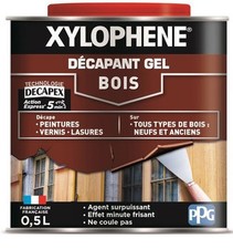 Décapant gel peinture vernis lasure sur tous types de bois 0.5L XYLOPHENE