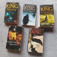 LOT 7 LIVRES STEPHEN KING EDITION J'AI LU CARRIE, SHINING, CHRISTINE, SIMETIERE