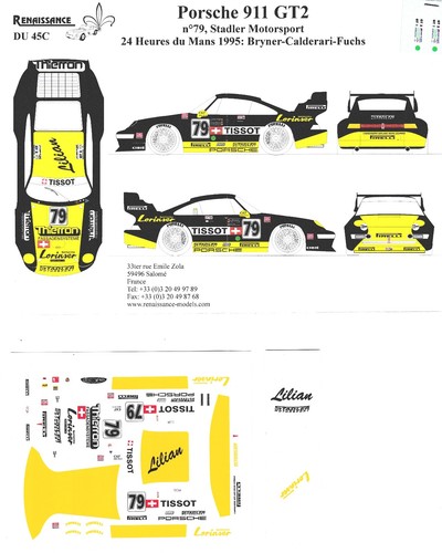 Decal porsche 911 gt2 - porsche,