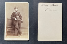 Docteur Adrien Stoeber, médecin, ophtalmologiste, 1871 Vintage cdv albumen print