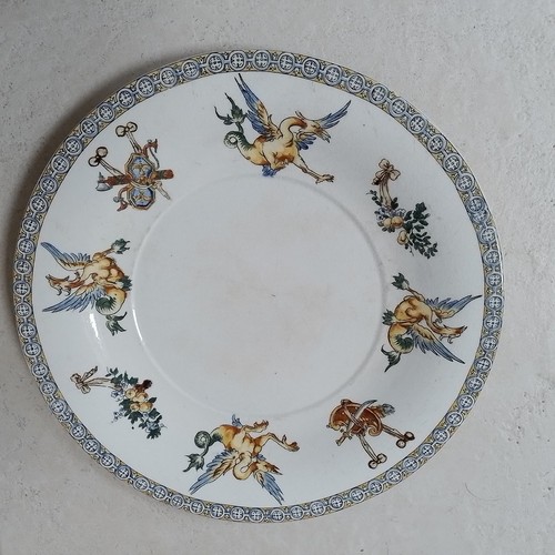 Plat faience gien - plat, en