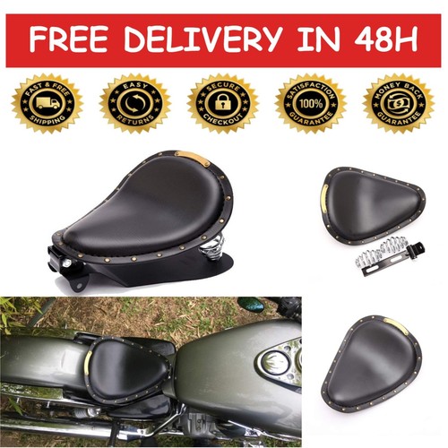 Selle bobber noir cuir moto - selle,