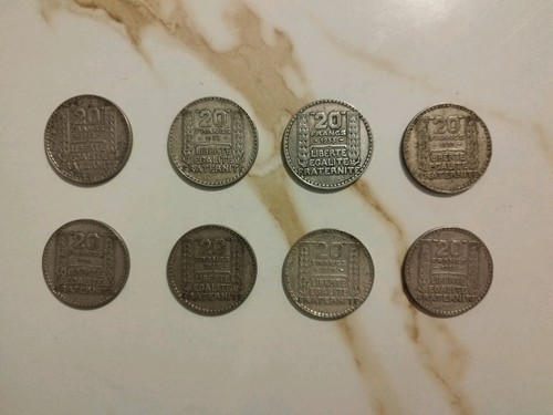 Lot pièces argent - lot, 8