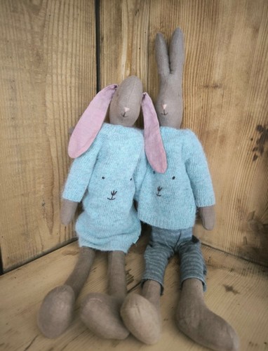 Maileg duo lapins medium - maileg,