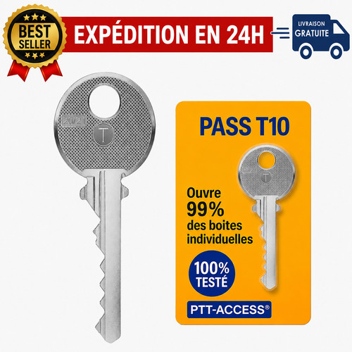 Clé pass ptt t10 - clé,