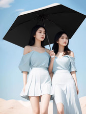 Mini Parapluie de Voyage Compact 5 Plis – Ultra Léger, Pare-Soleil & Protection