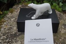 POMA01  SUPERBE OURS BLANC  FIGURINE FRANCOIS POMPON SCULPTEUR LE MANIFESTE 11CM