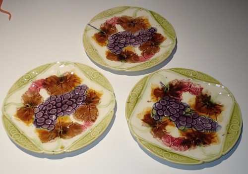 Assiettes barbotine motif - en,