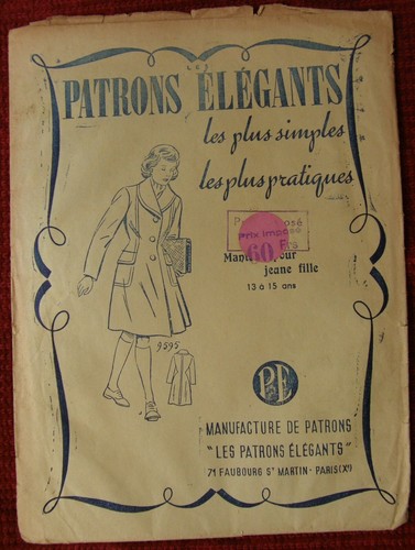 Patron ancien manteau - patron, de