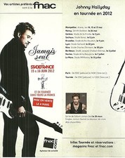 FLYER PLV - JOHNNY HALLYDAY EN