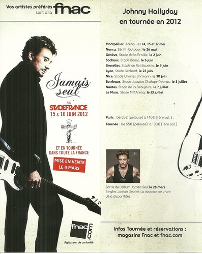Flyer plv johnny - plv, hallyday