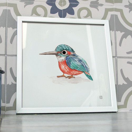 Poster déco oiseau martin - déco,