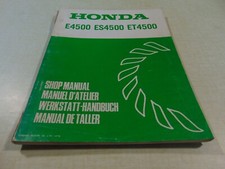 Manuel d atelier  GROUPE ELECTROGENE HONDA E4500 ES4500 ET4500  1979