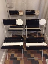 4 Chaises Jardin Design Années 80 Memphis Starck Rietveld 