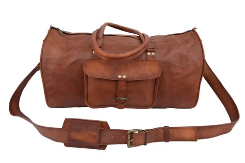 Sac voyage cuir vintage - voyage,
