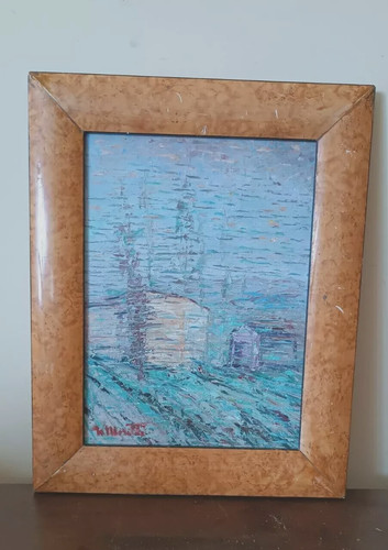 Peinture huile sur - À,