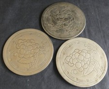 Lot de 3 dessous de bouteille